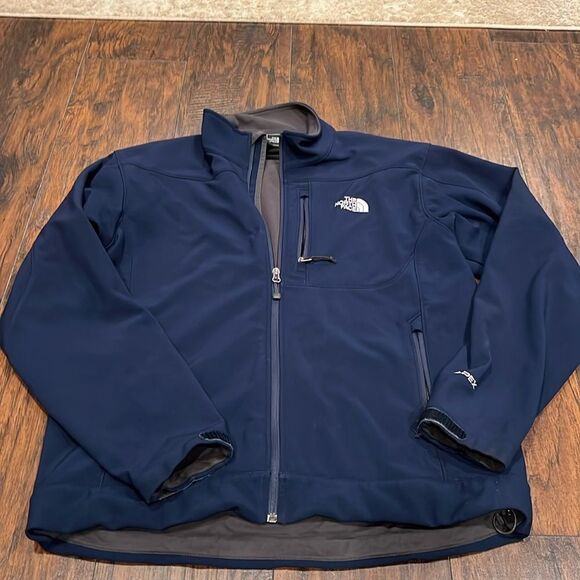 THE NORTH FACE Mens Apex Bionic Jacket Blue Large in GUC fleece lined - Picture 1 of 10